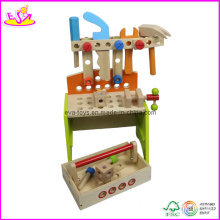 Wooden DIY Tool Toy Bench for Kids with Accessories (W03D030)